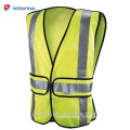 Ansi Class 2 High Visibility Fluorescent Yellow Polyester Reflective Construction Safety Vest